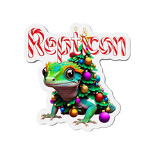 Load image into Gallery viewer, Repticon Die-Cut Magnets w/ Gecko Santa
