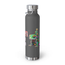 Load image into Gallery viewer, Repticon Copper Vacuum Insulated Bottle, 22oz w/ Gecko Christmas Tree
