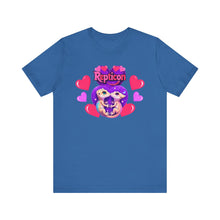 Load image into Gallery viewer, Repticon Unisex Jersey Short Sleeve Tee w/ Valentine Crested Geckos
