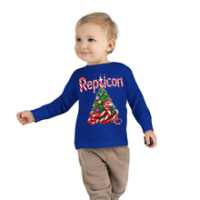 Load image into Gallery viewer, Repticon Toddler Long Sleeve Tee w/ Candy Cane Christmas Tree
