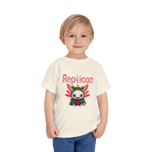 Load image into Gallery viewer, Repticon Toddler Short Sleeve Tee w/ Axolotl Christmas Tree
