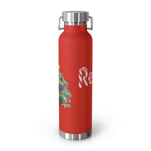 Load image into Gallery viewer, Repticon Copper Vacuum Insulated Bottle, 22oz w/ Toad Christmas Tree
