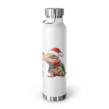 Load image into Gallery viewer, Repticon Copper Vacuum Insulated Bottle, 22oz w/ Bearded Dragon Santa
