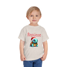 Load image into Gallery viewer, Repticon Toddler Short Sleeve Tee w/ Tortoise Santa
