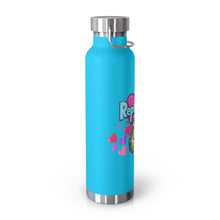 Load image into Gallery viewer, Repticon Copper Vacuum Insulated Bottle, 22oz w/ Valentine Frogs
