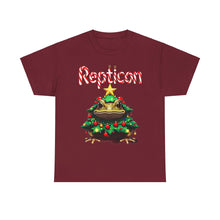 Load image into Gallery viewer, Repticon Unisex Heavy Cotton Tee w/ Toad Christmas Tree
