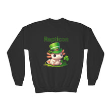 Load image into Gallery viewer, Repticon Youth Crewneck Sweatshirt w/ Axolotl
