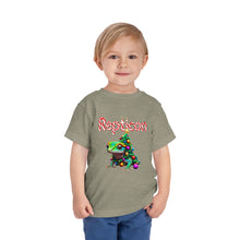 Load image into Gallery viewer, Repticon Toddler Short Sleeve Tee w/ Gecko Christmas Tree
