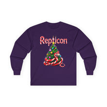Load image into Gallery viewer, Repticon Unisex Ultra Cotton Long Sleeve Tee w/ Candy Cane Christmas Tree

