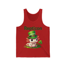 Load image into Gallery viewer, Repticon Unisex Jersey Tank w/ Axolotl
