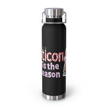 Load image into Gallery viewer, Repticon Copper Vacuum Insulated Bottle, 22oz w/ Tortoise Santa
