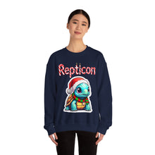 Load image into Gallery viewer, Repticon Unisex Heavy Blend™ Crewneck Sweatshirt w/ Tortoise Santa
