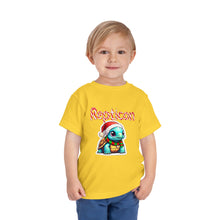 Load image into Gallery viewer, Repticon Toddler Short Sleeve Tee w/ Tortoise Santa
