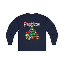 Load image into Gallery viewer, Repticon Unisex Ultra Cotton Long Sleeve Tee w/ Tortoise Christmas Tree
