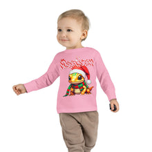 Load image into Gallery viewer, Repticon Toddler Long Sleeve Tee w/ Amphibian Santa
