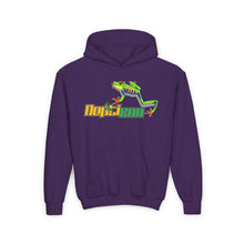 Load image into Gallery viewer, Repticon Youth Heavy Blend Hooded Sweatshirt w/ Red Eyed Tree Frog
