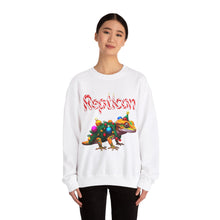 Load image into Gallery viewer, Repticon Unisex Heavy Blend™ Crewneck Sweatshirt w/ Crested Gecko Santa
