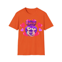 Load image into Gallery viewer, Repticon Unisex Softstyle T-Shirt w/ Valentine Crested Geckos
