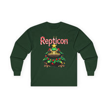 Load image into Gallery viewer, Repticon Unisex Ultra Cotton Long Sleeve Tee w/ Toad Christmas Tree

