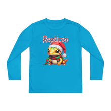 Load image into Gallery viewer, Repticon Youth Long Sleeve Competitor Tee w/ Amphibian Santa
