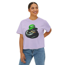 Load image into Gallery viewer, Repticon Women&#39;s Boxy Tee w/ Black Snake
