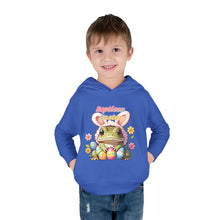 Load image into Gallery viewer, Repticon Toddler Pullover Fleece Hoodie w/ Easter Frog
