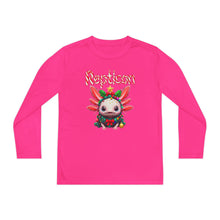 Load image into Gallery viewer, Repticon Youth Long Sleeve Competitor Tee w/ Axolotl Christmas Tree
