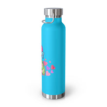 Load image into Gallery viewer, Repticon Copper Vacuum Insulated Bottle, 22oz w/ Valentine Frogs
