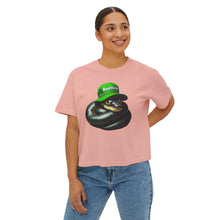 Load image into Gallery viewer, Repticon Women&#39;s Boxy Tee w/ Black Snake
