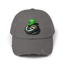 Load image into Gallery viewer, Unisex Distressed Cap w/ Black Snake
