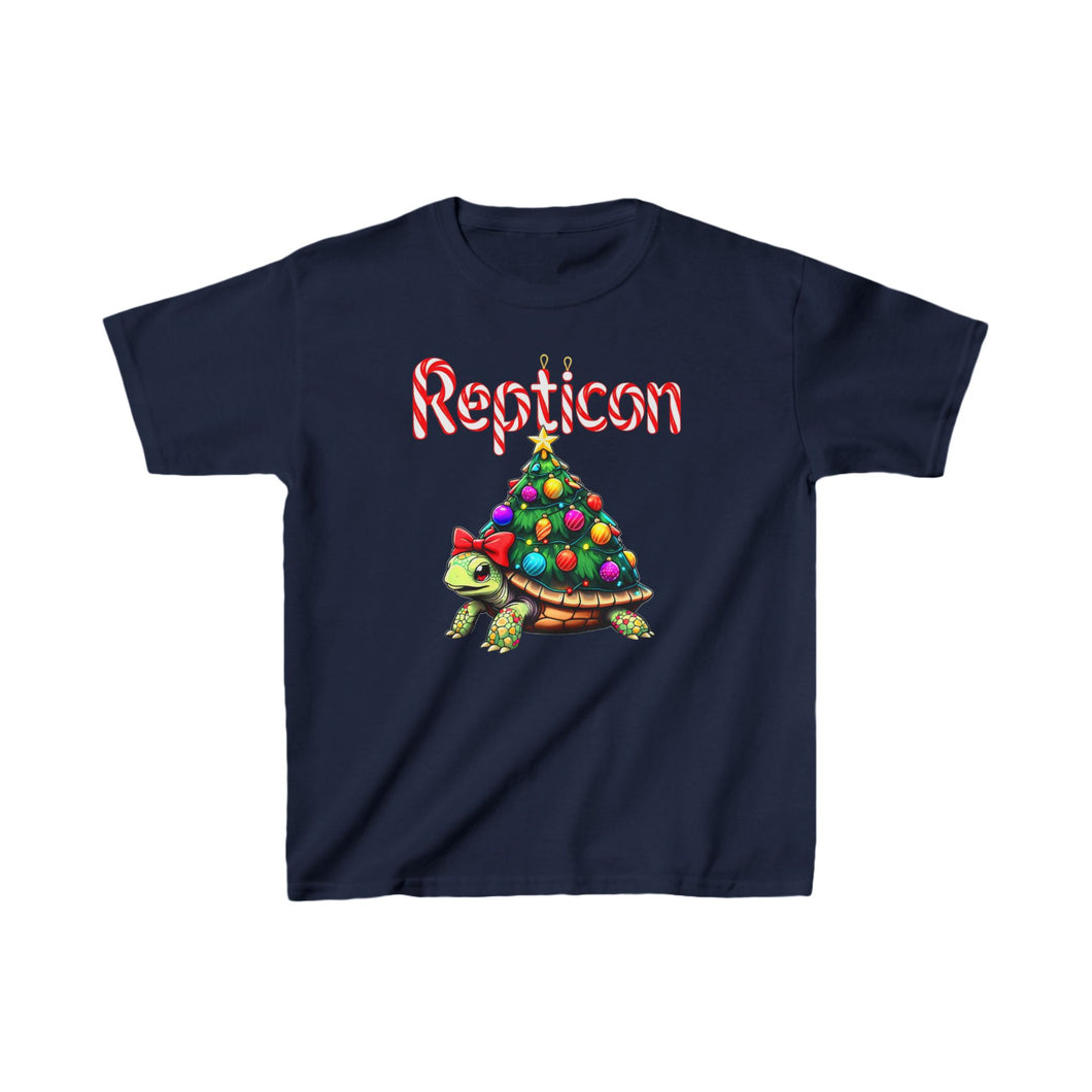 Repticon Kids Heavy Cotton™ Tee w/ Tortoise Christmas Tree
