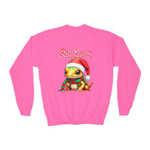 Load image into Gallery viewer, Repticon Youth Crewneck Sweatshirt w/ Amphibian Santa
