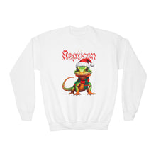 Load image into Gallery viewer, Repticon Youth Crewneck Sweatshirt w/ Lizard Santa
