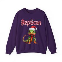 Load image into Gallery viewer, Repticon Unisex Heavy Blend™ Crewneck Sweatshirt w/ Lizard Santa
