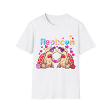 Load image into Gallery viewer, Repticon Unisex Softstyle T-Shirt w/ Valentine Tortoises
