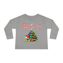 Load image into Gallery viewer, Repticon Toddler Long Sleeve Tee w/ Tortoise Christmas Tree
