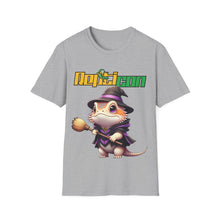 Load image into Gallery viewer, Repticon Unisex Softstyle T-Shirt w/ Bearded Dragon Witch
