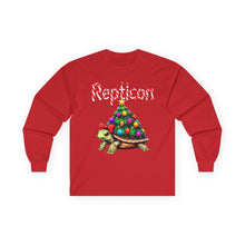 Load image into Gallery viewer, Repticon Unisex Ultra Cotton Long Sleeve Tee w/ Tortoise Christmas Tree
