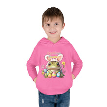 Load image into Gallery viewer, Repticon Toddler Pullover Fleece Hoodie w/ Easter Frog
