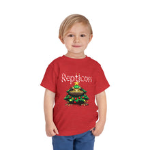 Load image into Gallery viewer, Repticon Toddler Short Sleeve Tee w/ Toad Christmas Tree
