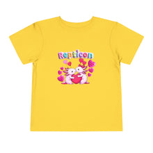 Load image into Gallery viewer, Repticon Toddler Short Sleeve Tee w/ Valentine Axolotls
