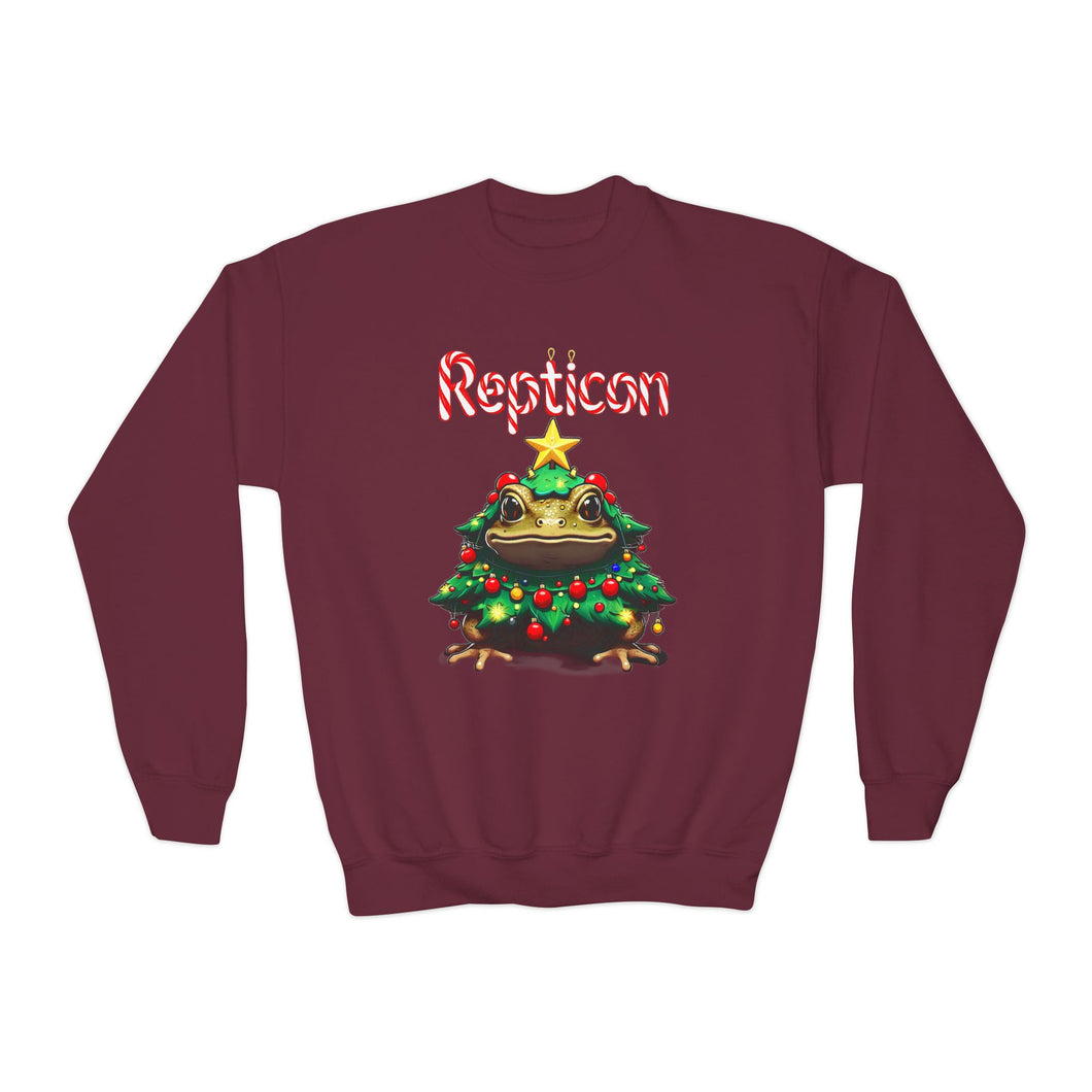 Repticon Youth Crewneck Sweatshirt w/ Toad Christmas Tree