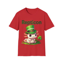 Load image into Gallery viewer, Repticon Unisex Softstyle T-Shirt w/ Axolotl

