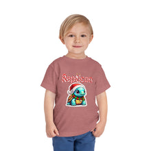 Load image into Gallery viewer, Repticon Toddler Short Sleeve Tee w/ Tortoise Santa
