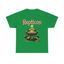 Load image into Gallery viewer, Repticon Unisex Heavy Cotton Tee w/ Toad Christmas Tree
