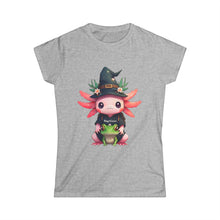 Load image into Gallery viewer, Repticon Women&#39;s Softstyle Tee w/ Axolotl
