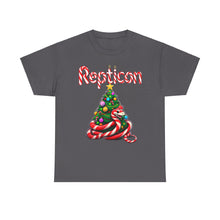Load image into Gallery viewer, Repticon Unisex Heavy Cotton Tee w/ Candy Cane Christmas Tree
