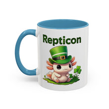 Load image into Gallery viewer, Repticon Accent Coffee Mug w/ Axolotl
