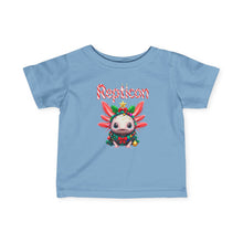 Load image into Gallery viewer, Repticon Infant Fine Jersey Tee w/ Axolotl Christmas Tree
