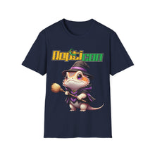 Load image into Gallery viewer, Repticon Unisex Softstyle T-Shirt w/ Bearded Dragon Witch
